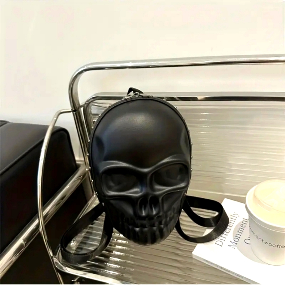 Black Skull Backpack
